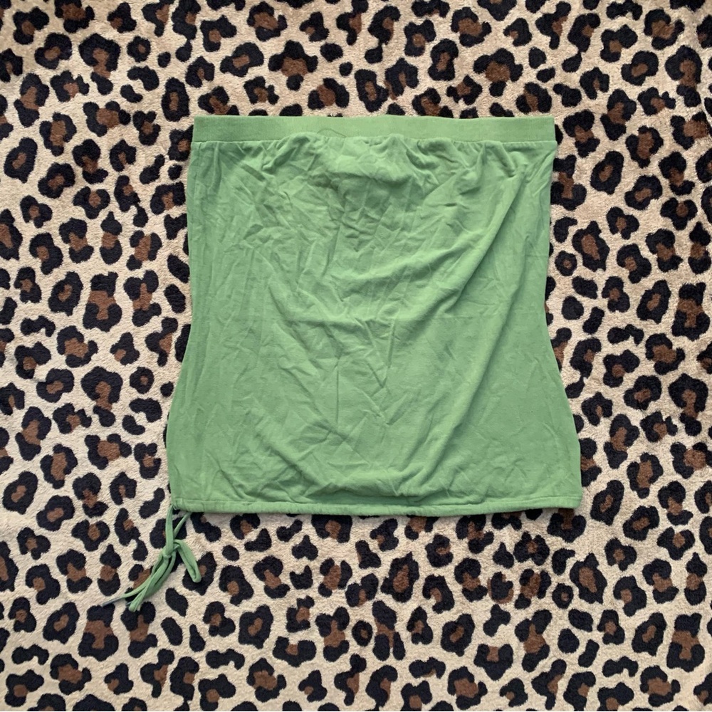 Oakley y2k army green strapless tube top